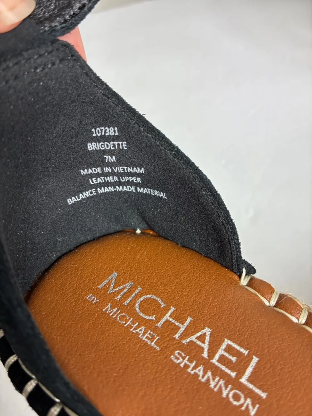 Women’s Black Espadrille Platform Sandals Ankle Strap Beach Vacation Cruise Sz 7